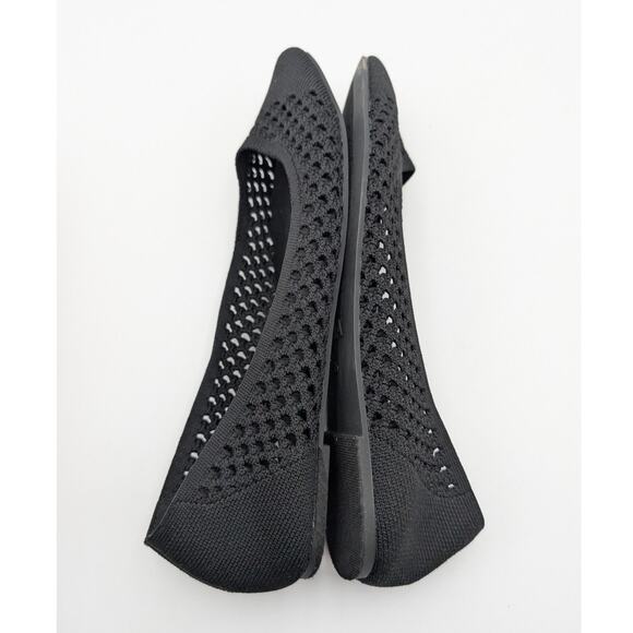 MIA Lovi Knit Pointed Toe Dressy Ballet Flats Women's Black Size US7.5M EU38 - Picture 9 of 10